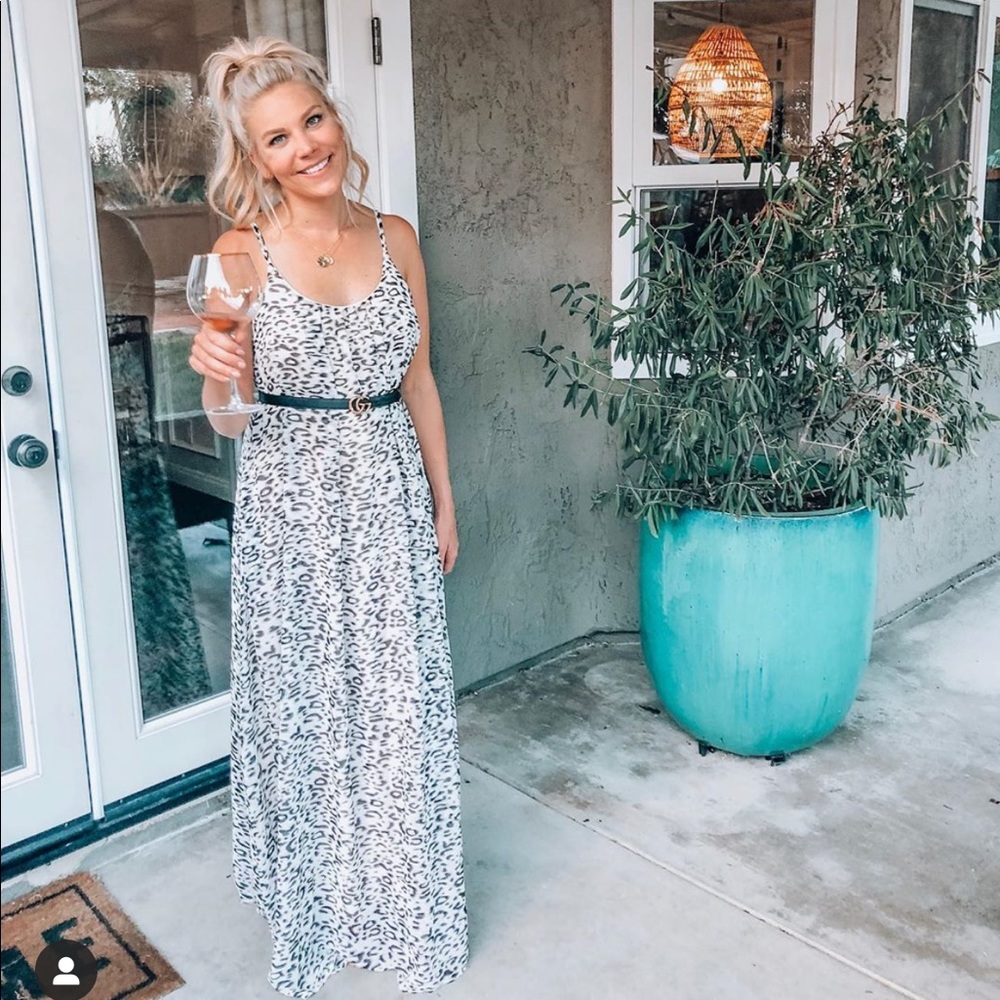 Leopard maxi dress